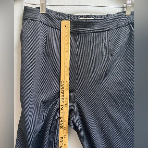 Monk & Lou Anthropologie B/W striped pull  on pants Sz L - Picture 9 of 10